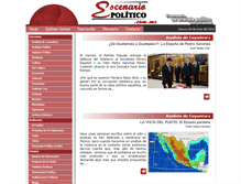 Tablet Screenshot of escenariopolitico.mx